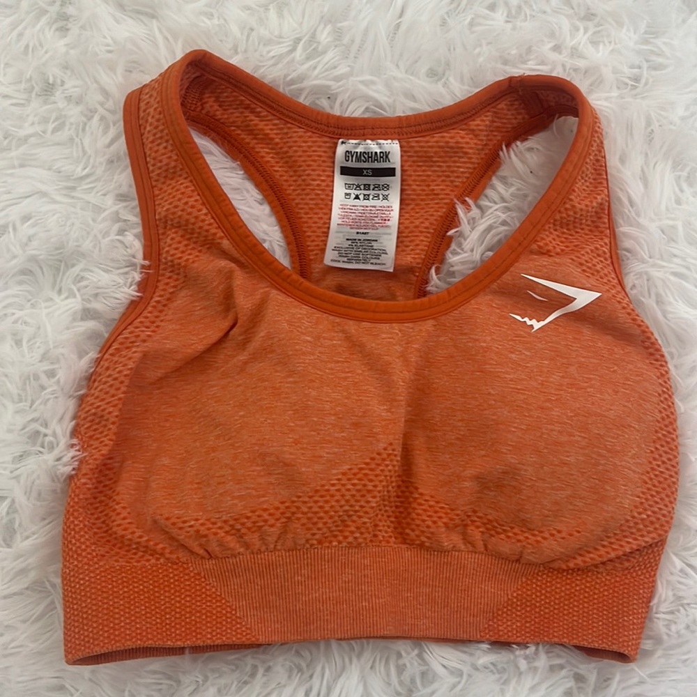 Gymshark vital seamless 2.0 sportsbra orange. !worn once perfect condition!